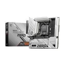 MSI B650M PROJECT ZERO AM5 DDR5 7600MHZ(OC) HDMI DP M.2 USB3.2 2.5G LAN WI-FI 6E mATX