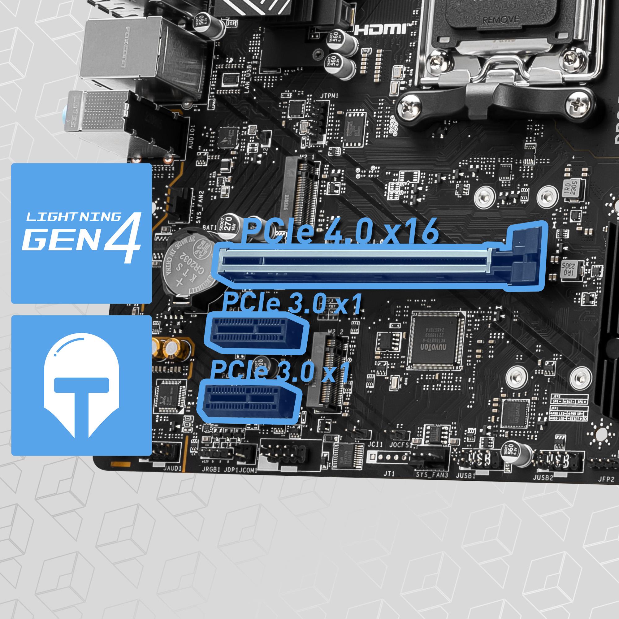 Msı Pro B650M-P 7200MHz (OC) DDR5 Soket AM5 M.2 HDMI DP VGA mATX Anakart