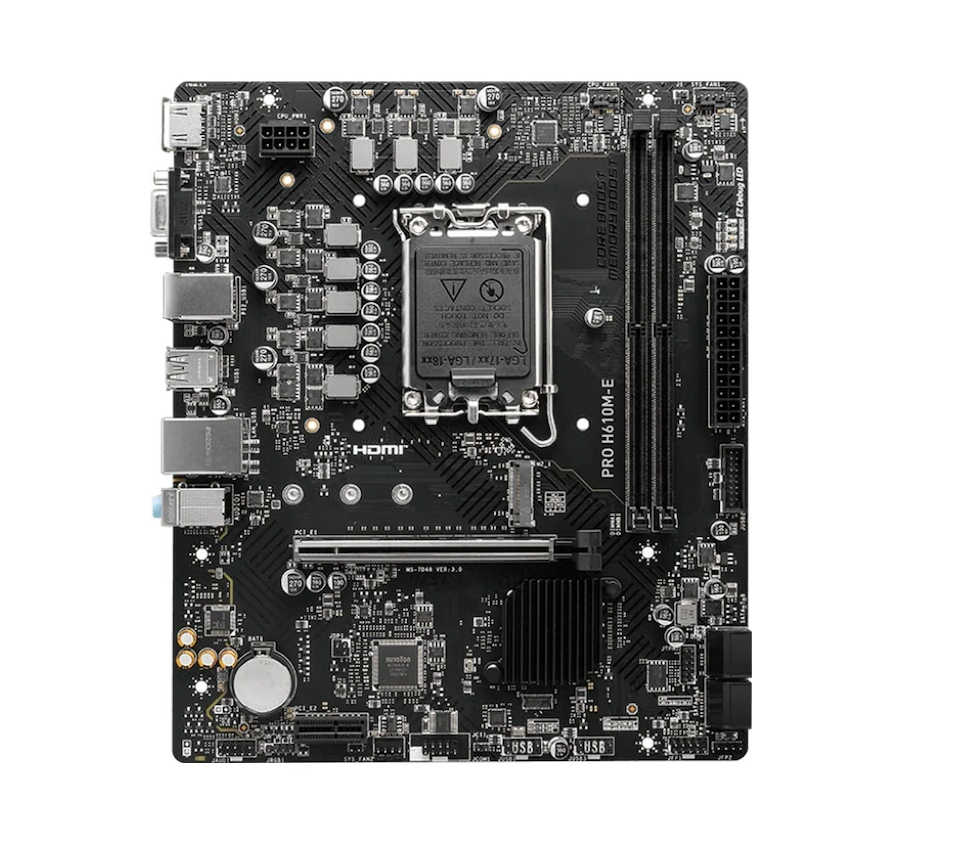 MSI Pro H610M-E Intel LGA1700 DDR5 Micro ATX Anakart