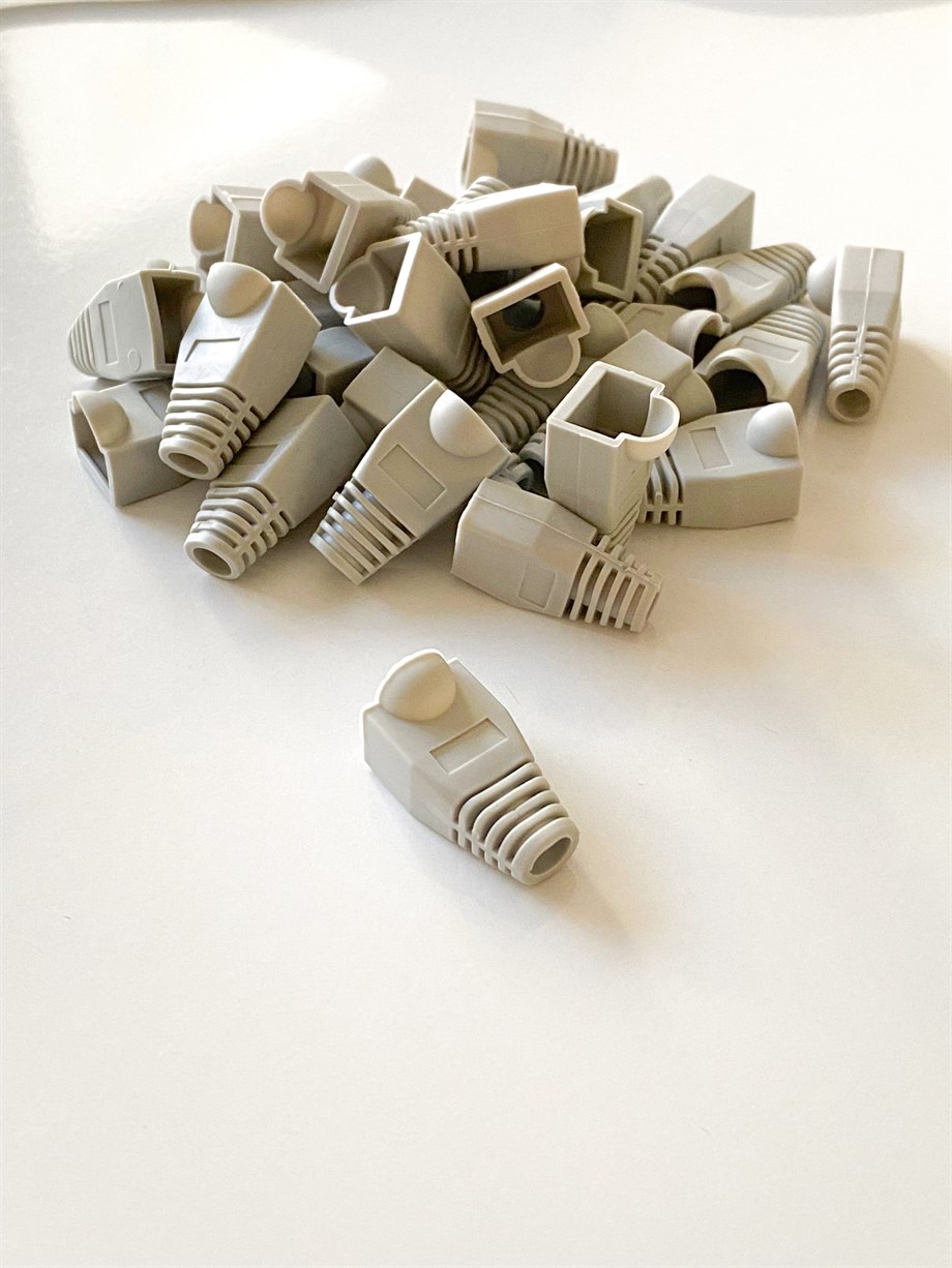 RJ45 BOTH PABUÇ KORUMA KILIFI ESKİ NESİL GRİ RENK 100 ADET PAKET