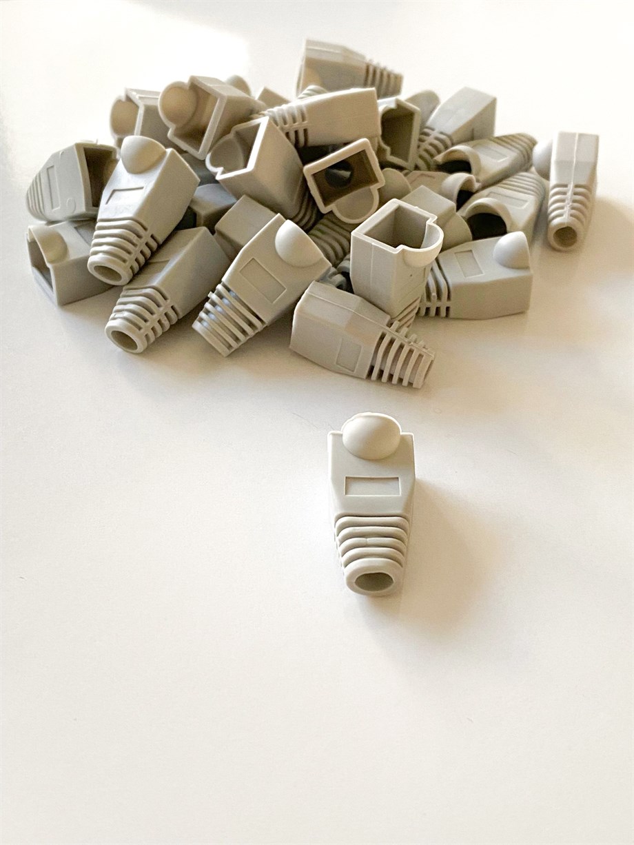 RJ45 BOTH PABUÇ KORUMA KILIFI ESKİ NESİL GRİ RENK 100 ADET PAKET