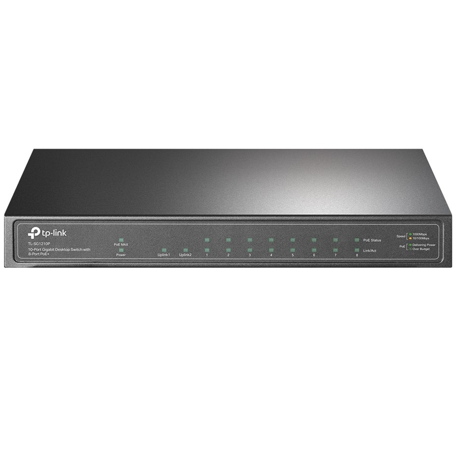 TP-LINK TL SG1210P 10P GBIT 8P POE SWITCH+1 SFP