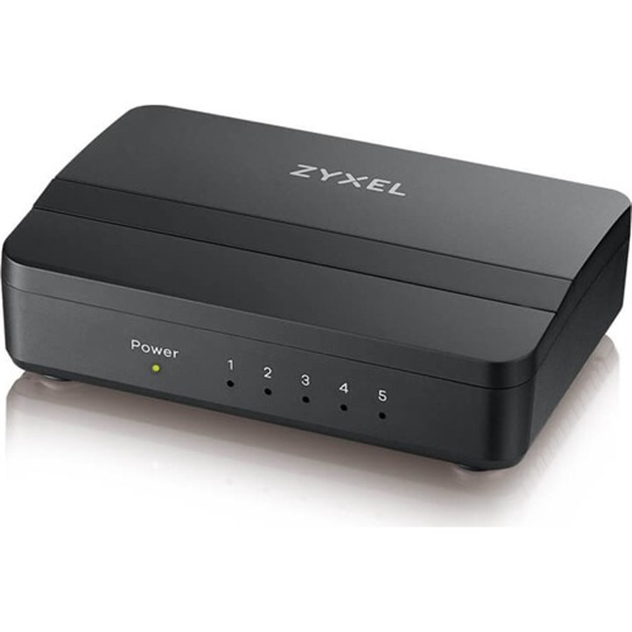 Zyxel GS105S v2 5-Port 10/100/1000Mbps Tak-Kullan Port-Önceliklendirme Destekli Gigabit Switch