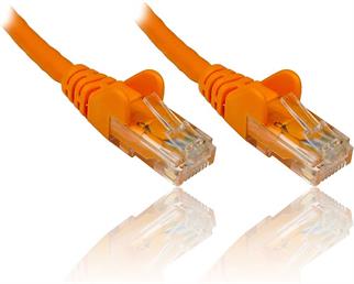 1 METRE TURUNCU CAT6 ETHERNET KABLOSU