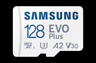 128GB SAMSUNG EVO PLUS MICROSDXC UHS-I U3 V30 A2 160MB/s MB-MC128SA/TR