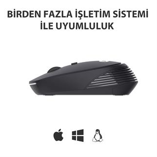 LENOVO LECOO WS202 KABLOSUZ 1200DPİ OPTİC SİYAH MOUSE