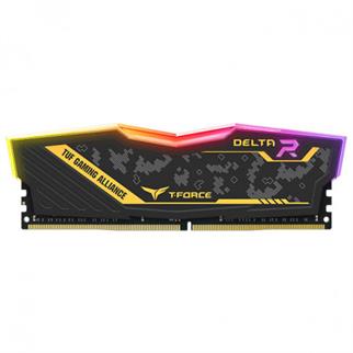 TEAM T-FORCE TUF YELLOW DELTA RGB 8GB (1X8GB) 3200MHZ DDR4 GAMİNG RAM CL16 (TF9D48G3200HC16F01)
