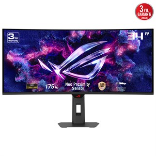 34 ASUS ROG STRİX XG34WCDG 175HZ 0.03MS UWQHD ADAPTİVE-SYNC OLED CURVED GAMİNG MONİTÖR
