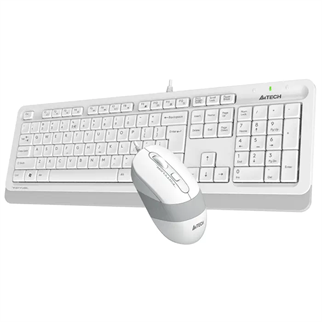 A4 TECH F1010 Kablolu USB Q Trk Beyaz Klavye - Mouse Set