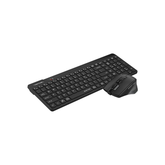 A4 TECH FG2400 AIR2 Siyah, FSTYLER, 2.4Ghz Mini Kablosuz, Türkçe Q, SESSİZ Klavye Mouse Set