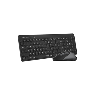A4 TECH FG2400 AIR2 Siyah, FSTYLER, 2.4Ghz Mini Kablosuz, Türkçe Q, SESSİZ Klavye Mouse Set