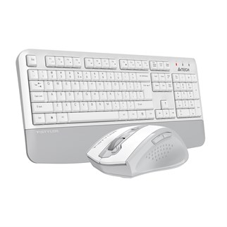 A4 TECH FG2500S PLUS KABLOSUZ MULTİMEDYA BEYAZ/GRİ 2.4 GHz /3200 DPI Q KLAVYE+MOUSE