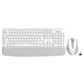 A4 TECH FG2500S PLUS KABLOSUZ MULTİMEDYA BEYAZ/GRİ 2.4 GHz /3200 DPI Q KLAVYE+MOUSE