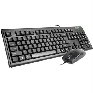 A4 TECH KM-72620D TÜRKÇE USB MULTİMEDYA SİYAH Q KLAVYE MOUSE