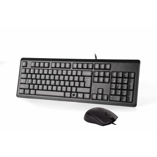 A4 TECH KR-9276 USB MULTİMEDYA SİYAH Q KLAVYE MOUSE