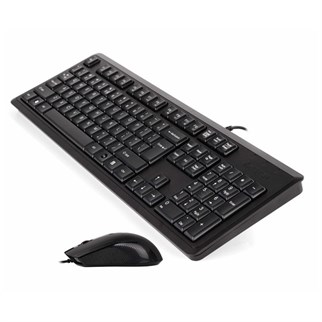 A4TECH KR-9276 Kablolu USB Q Trk Siyah Klavye - Mouse Set