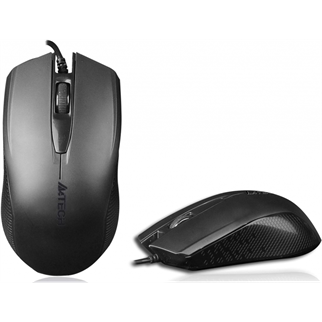 A4 TECH OP-760, Siyah, V-Track, 1000dpi, 3 Buton, Usb Kablolu, Optik Mouse