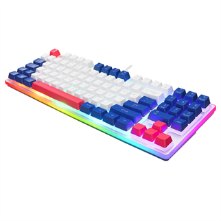 ACER eMachines, EAK216, Beyaz, USB Kablolu, Rainbow Backlight, Membran Renkli Tuşlar, Türkçe Q, 90 Tuşlu, Gaming Klavye