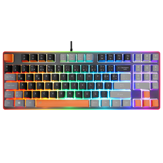 ACER eMachines, EAK216, Siyah, USB Kablolu, Rainbow Backlight, Membran Renkli Tuşlar, Türkçe Q, 90 Tuşlu, Gaming Klavye