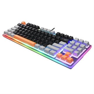 ACER eMachines, EAK216, Siyah, USB Kablolu, Rainbow Backlight, Membran Renkli Tuşlar, Türkçe Q, 90 Tuşlu, Gaming Klavye