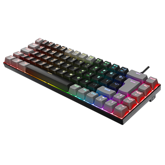 ACER eMachines, EAK68, Siyah/Gri, USB Kablolu, RGB Backlight, RED Mekanik Switch, Türkçe Q, 68 Tuşlu, Gaming Klavye