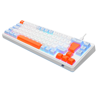 ACER eMachines, EAK810, Beyaz, USB Kablolu, Rainbow Backlight, Membran Renkli Tuşlar, Türkçe Q, 68 Tuşlu, Gaming Klavye