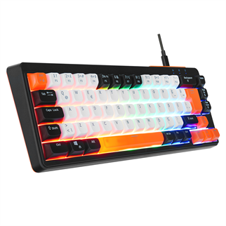 ACER eMachines, EAK810, Siyah, USB Kablolu, Rainbow Backlight, Membran Renkli Tuşlar, Türkçe Q, 68 Tuşlu, Gaming Klavye