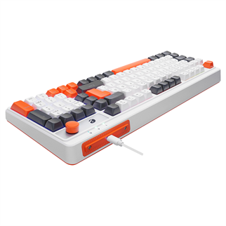 ACER eMachines, EAK860, Beyaz, USB Kablolu, Rainbow Backlight, Membran Renkli Tuşlar, Türkçe Q, 100 Tuşlu, Gaming Klavye