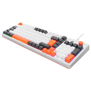 ACER eMachines, EAK860, Beyaz, USB Kablolu, Rainbow Backlight, Membran Renkli Tuşlar, Türkçe Q, 100 Tuşlu, Gaming Klavye