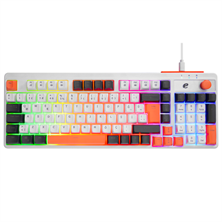 ACER eMachines, EAK860, Beyaz, USB Kablolu, Rainbow Backlight, Membran Renkli Tuşlar, Türkçe Q, 100 Tuşlu, Gaming Klavye