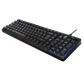 ACER eMachines, EAK860, Siyah, USB Kablolu, Rainbow Backlight, Membran Tuşlar, Türkçe Q, 100 Tuşlu, Gaming Klavye