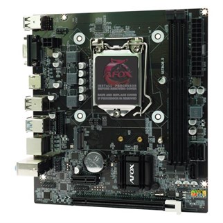 AFOX IH110D4-MA2-V4 2xDDR4 VGA+HDMI 1xGLAN 1x M.2 NVMe Gen3 1151Pin ANAKART