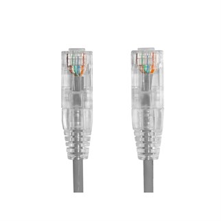 AGER 0.15metre CAT6 Utp Slim AWG28 AC-602-0015 Gri LSZH Patch Kablo (10lu Paket)