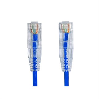 AGER 0.15metre CAT6 Utp Slim AWG28 AC-602-0015/B Mavi LSZH Patch Kablo (10lu Paket)