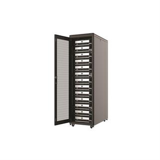 AGER 36U 600x800mm Dikili Tip Siyah Kabinet Vega AG-VB36U6080S1 Cam Kapak