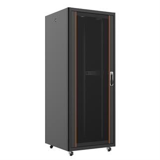 AGER 42U 800x800mm Dikili Tip Siyah Kabinet Vega AG-VB42U8080S1 Cam Kapak