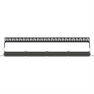 AGER AC-611-24E 8P8C,LSA,ALTIN KONTAK 24 PORT CAT6 DOLU 1U ZIRHSIZ PATCH PANEL
