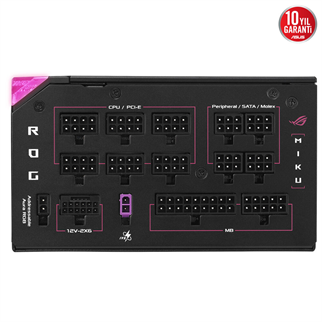 ASUS 1200W 80+ PLATINUM ROG THOR 1200P3 MIKU Tam Modüler Power Supply / 90YE00V6-B0NA00