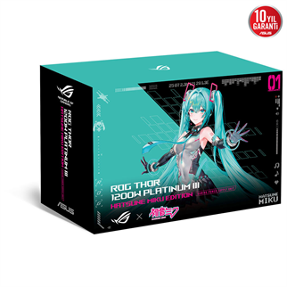ASUS 1200W 80+ PLATINUM ROG THOR 1200P3 MIKU Tam Modüler Power Supply / 90YE00V6-B0NA00