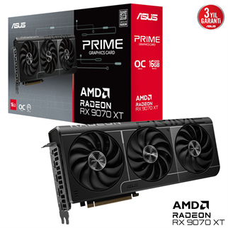ASUS 16GB PRIME RX9070XT-O16G GDDR6 256bit HDMI DP PCIE 5.0
