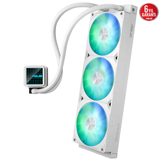 ASUS 360mm PRIME LC 360 ARGB AM5-1851p Sıvı Soğutmalı İşlemci Fanı Beyaz / 90RC0102-B0EAY0