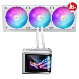 ASUS 360mm ROG RYUO IV 360 WHITE ARGB Sıvı Soğutmalı AM5-1851p İşlemci Fanı Beyaz