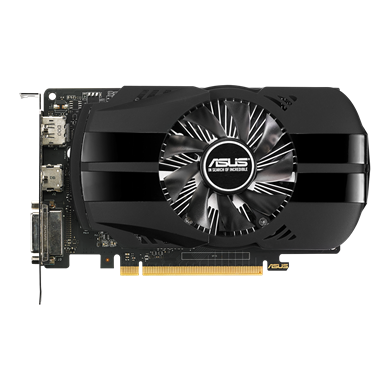 ASUS 4gb nVidia GTX1050Ti Phoenix PH-GTX1050TI-4G DDR5 128bit HDMI DVI DisplayPort 16X (PCIe 3.0)