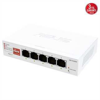 ASUS 5port 2.5GbE Yönetilemez Switch QG-U1050