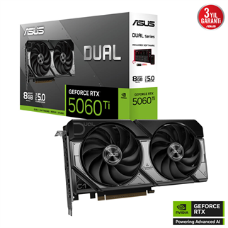 ASUS 8GB DUAL RTX5060TI-8G GDDR7 128bit HDMI DP PCIe 5.0