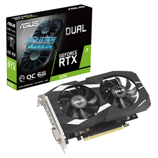 ASUS DUAL-RTX3050-O6G, 6GB, GDDR6, 96Bit, 1xHDMI, 1xDP, 1xDVI GAMING Ekran Kartı