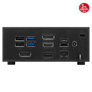 ASUS Mini PC PN42-SN0285AV, Intel Processor N100, 4Gb Ram, 128Gb M.2 SSD, DP, HDMI, VGA, COM, USB, Paylaşımlı Ekran Kartı, Wi-Fi6E, Windows 11 Pro, MFF MiniPC