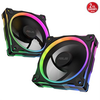 ASUS PRIME 120MM MR120 ARGB 1600RPM 58CFM PWM Aura Sync Siyah Kasa Fanı 3lü paket 90DA00I0-B09020
