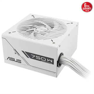 ASUS PRIME 750W BEYAZ (750W, 80+ BRONZ SERTİFİKALI, 135MM FAN,  6 YIL GARANTİ) BEYAZ