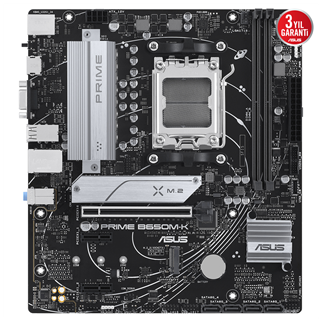 ASUS PRIME B650M-K, 2xDDR5, 2x M.2, D-SUB, HDMI, AM5 Soket Anakart
